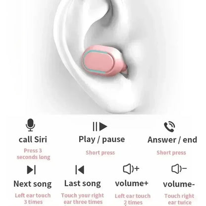 E7S TWS Gaming Headset Bluetooth Earphones Earbuds Blutooth Earphone Wireless Hearing Aids Sport EarBuds Hifi headphones