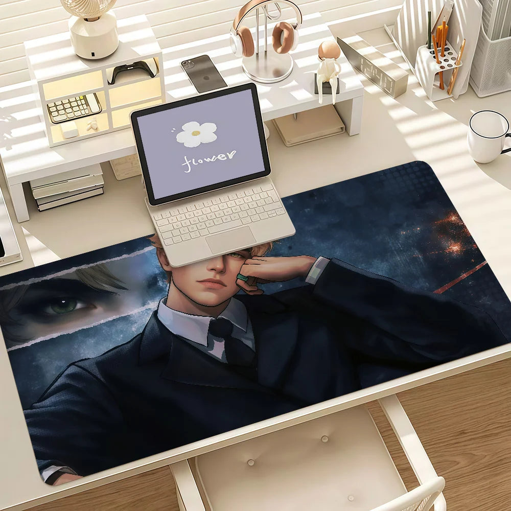 Aaron Warner Mouse Pad Anti Slip Rubber Edge Locked Thickened Laptop Gaming Desk Mat
