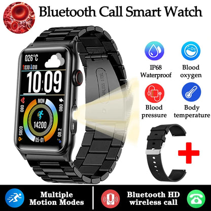 2025 New AI Health Manager Smart Watch Men Blood Pressure Blood Oxygen Sports Bluetooth Call Waterproof Health SmartWatch