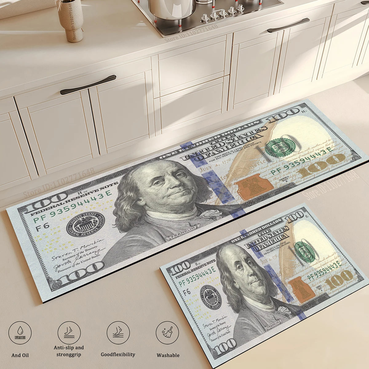 Living Room Dollar Luxury Kitchen Absorbent Foot Carpets Entrance Doormat Kawaii Rug Floor Mat Anti Slip Mat Home Hallway Decors