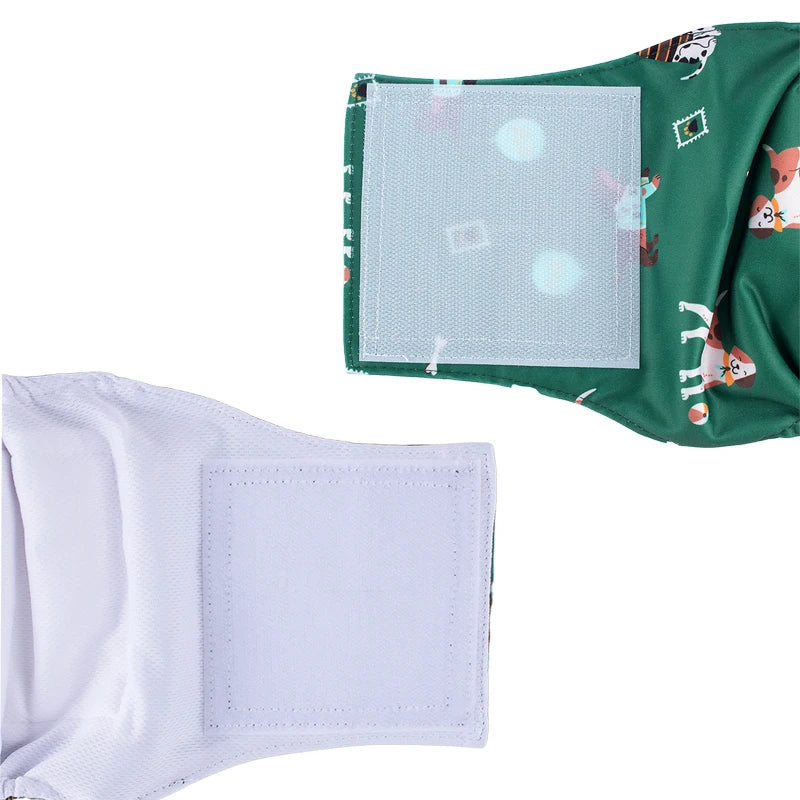 3pcs Reusable Belly Band for Male Dogs Washable Pet Dog Cloth Diapers Leakproof Physiological Pants Short Breathable Puppy Nappy