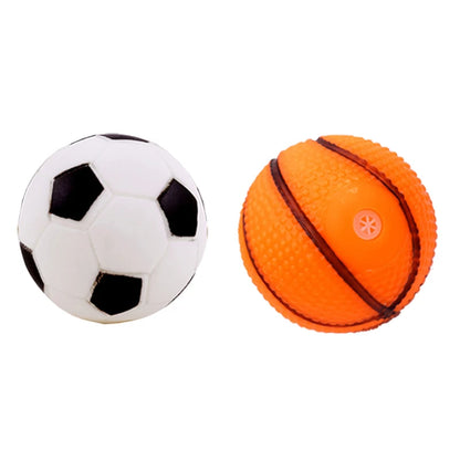 1pcs Diameter 6cm Squeaky Pet Dog Ball Toys for Small Dogs Rubber Chew Puppy Toy Dog Stuff Dogs Toys Pets Brinquedo Cachorro