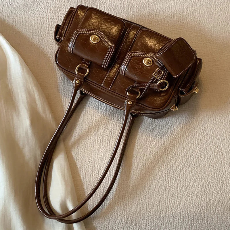 Luxury Boston Bags New Handbags For Women Trendy Commuting Versatile Handbag With Pendents Shoulder Crossbody Pillow Bags