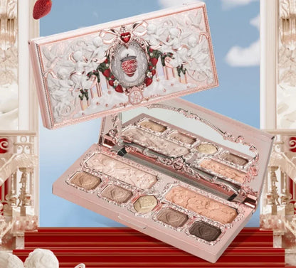 Flower Know Makeup Set Little Angel Collection Make Up Gift Box Eye Shadow Blush Matte Lipstick Highlighter Full Kit All In One