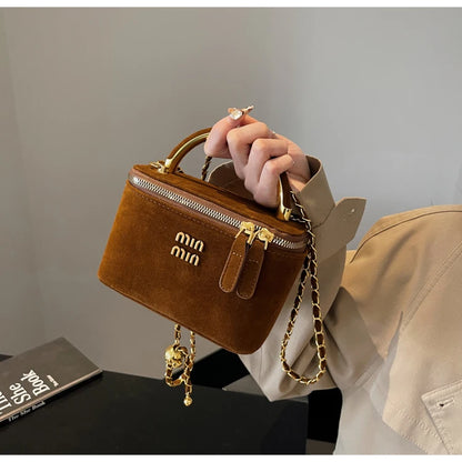 New Frosted Handbags Women's Square Bags Mini Lipstick Cosmetics Packs Ladies Handbags and Purse Niche Shoulder Crossbody Bags