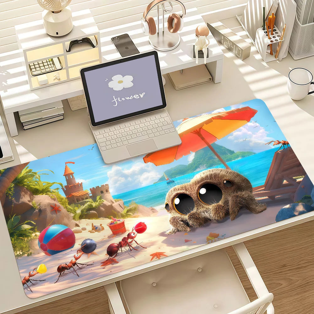 Cartoon L-Lucas The S-Spider Mouse Pad Anti Slip Rubber Edge Locked Thickened Laptop Gaming Desk Mat