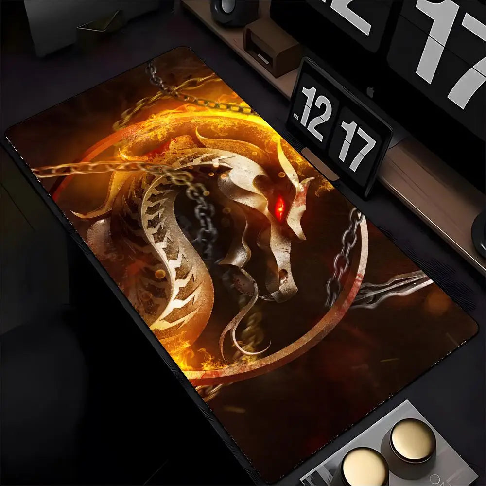 Mortal Kombat Mouse Pad Mousepad HD Printing Computer Gamers Locking Edge Non-slip Mouse Pad XXL90x40cm Keyboard PC Desk Pad