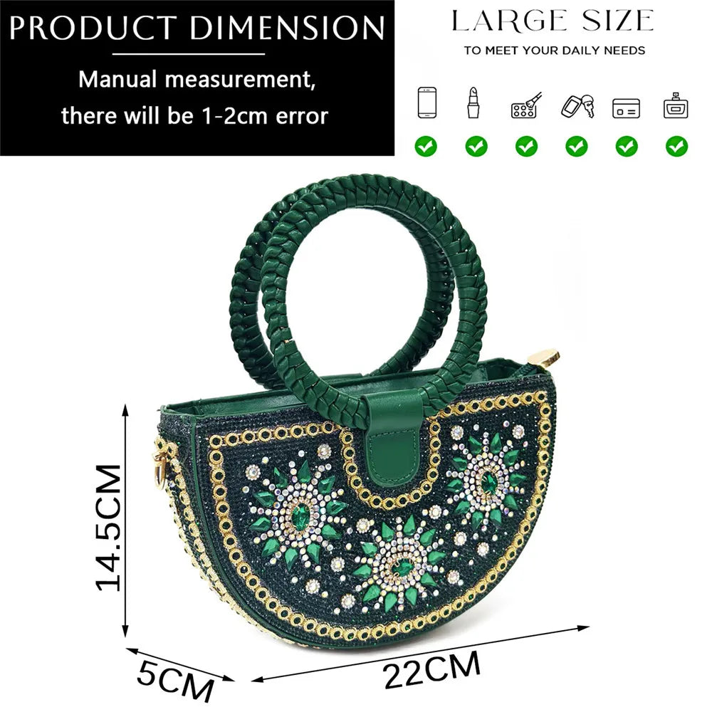 Italian Design Evening Shoes And Bag Paired With Handmade Petal Clutches Pointed Toe High-Heel Shoes For Women Party Shoes
