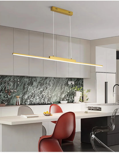 100CM Black/Gold Pendant Lights Dining Room Lights For Kitchen Long Chandelier Living Room Pendant Lamp Home Decoration Lighting