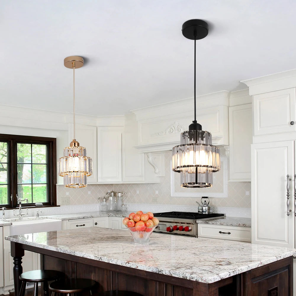 Modern Pendant Lights Luxury Led Crystal Ceiling Lamp Nordic Design Chandelier Bedroom Dining Room Table Kitchen Island Decor