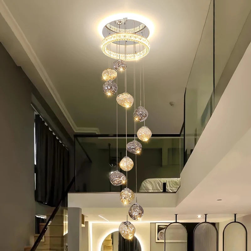 Modern Stair chandelier Pendant lights indoor lighting Ceiling lamp hanging light led Chandeliers for living room indoor lightin