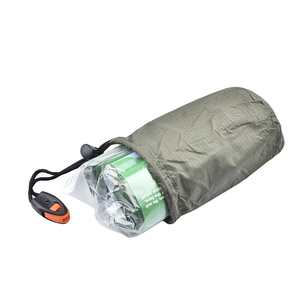 Survival Sleeping Bag Waterproof Thermal Bivy Sack For Camping Hiking Outdoor Activities Travel Lightweight Compact Bivy Bag