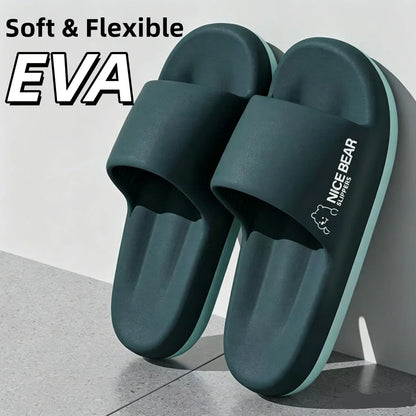Fashion Men's Summer Ligtweight EVA Indoor Home Sandals Slippers Shoes Men Slippers Outdoor Students Women Comfortable Slides