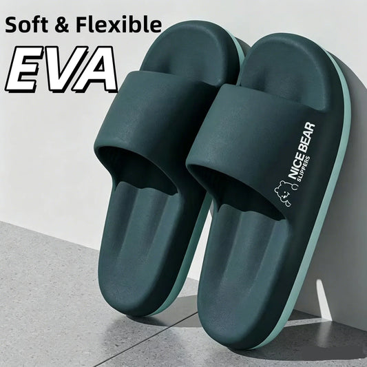 Fashion Men's Summer Ligtweight EVA Indoor Home Sandals Slippers Shoes Men Slippers Outdoor Students Women Comfortable Slides