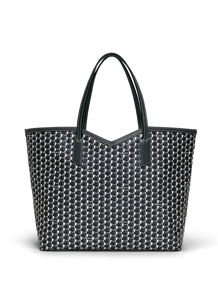 Luxury Brand Tote Bag Woman Classic Monogram Print Coated Canvas Handbag Large Capacity Shoulder Bag With Removable Zipped Pouch
