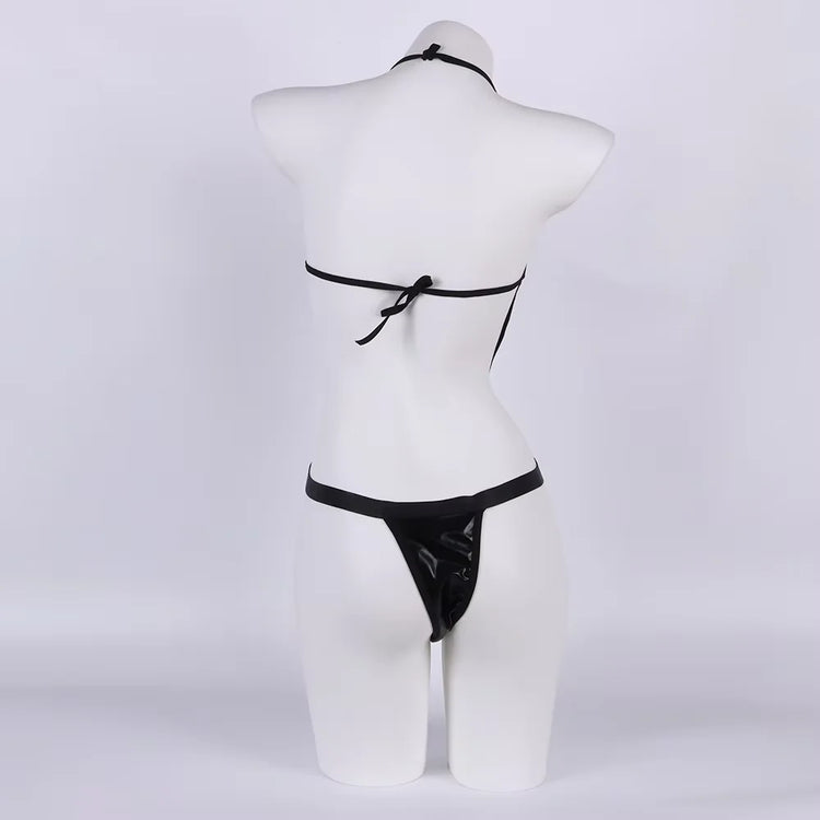 Latex Leather Porn Underwear Plus Size Women Backless Deep V Teddy Bodysuit Erotic Costumes Hollow Out Corsets Sexy Lingerie Set