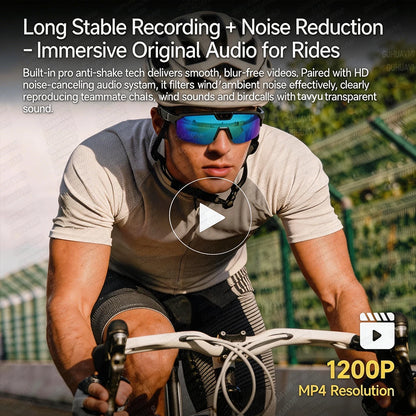 AI Smart Glasses 2026 New, 1200P HD Camera, 30MP Photo, Real Time Translation, Voice Control, Wireless 5.3 for Outdoor Vlog Use