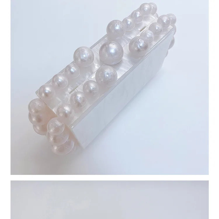 Luxury Design Shoulder Crossbody Bag Fashion New Evening Clutch Bag Ladies Handbag Acrylic Transparent Small Square Bag Female