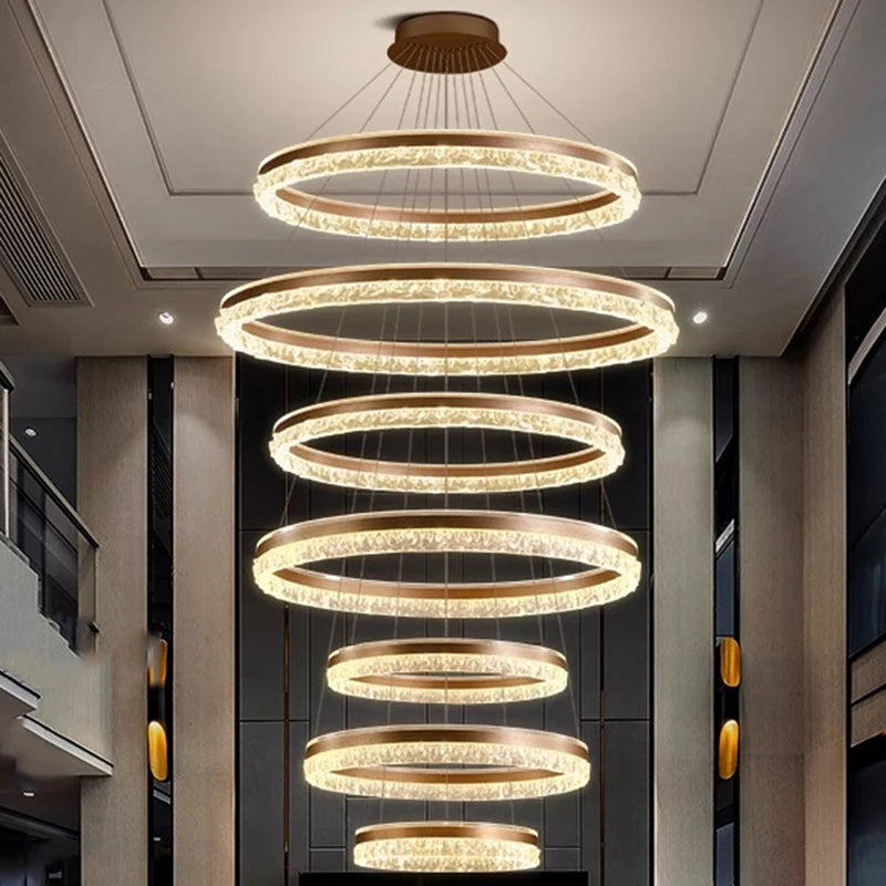 Modern Home Decor Ring LED Lights Pendant Light Lamps for Living Room Chandeliers for Dining Room Hanging Light Indoor Lighting