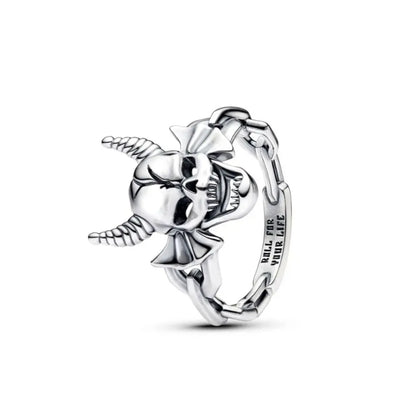 European New 925 Silver Heart-Shaped,Floral,Square Ring Suitable for Exquisite High-Quality Jewelry for Women at Wedding Parties