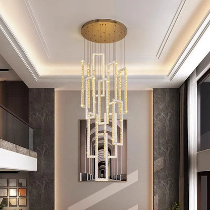 Modern home decoration salon lamps for living room smart crystal Pendant lights dining room indoor lighting