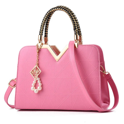 Luxury PU Leather Ladies Hand Bags Large Capacity Casual Versatile Tote Female Handbag Messenger Bags Travel
