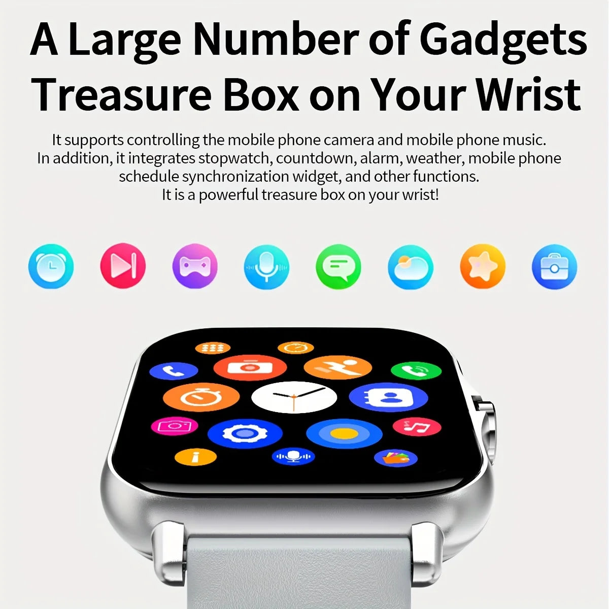 1.83-Inch Smart Watch for Men And Women - Wireless Call Watch, with APP Message Notification, Calculator, Alarm Clock