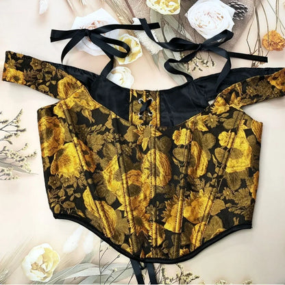 Lolita Tanks Corset Sexy Slimming Bandage Shapewear Women Evening Party Elegant Retro Bustier Top Streetwear Woman Clothes