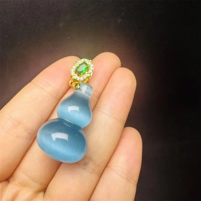 Natural Colorful Cat's Eye Stone Pendant Necklace Elegant Fashion Daily Wear Luxury Quality Fine Jewelry For Women Unisex Gift