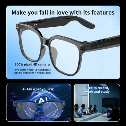 2026 Smart AI Glasses Men New 4K HD 800W pixel Camera 32GB Memory 120+ Translation ChatGPT Music Shoot Photos &Video Sunglasses