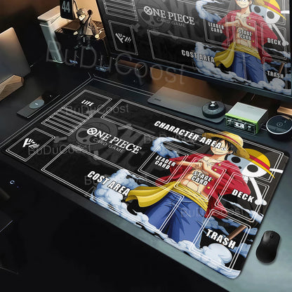 One Piece Zoro Luffy Card Battle Mat Opcg Single Player Board Game Card Battle Cards Pad 60X35cm Playmat PC Extended Mousepad