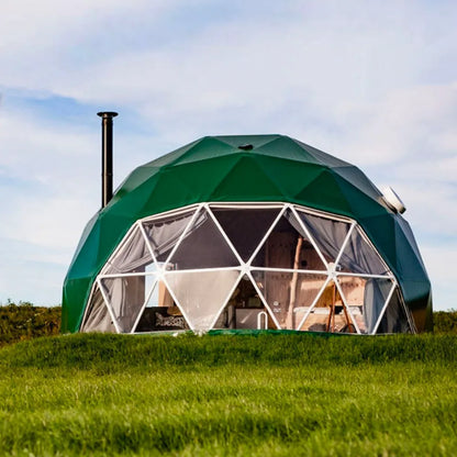 Modular Custom High‑End Luxury Geodesic Glamping Dome House for Outdoor Hotel Resort Commercial Projects