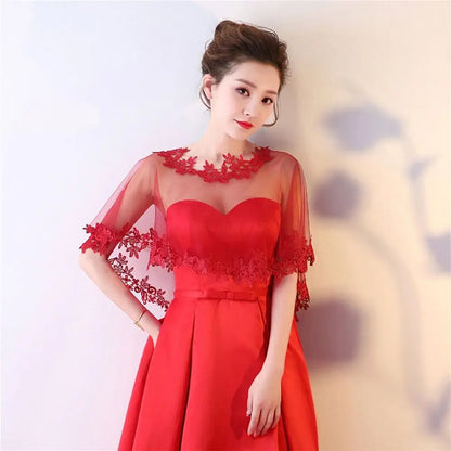 Summer Casual Party Evening Dress Shawl Elegant Lace Shawl Wedding Cape