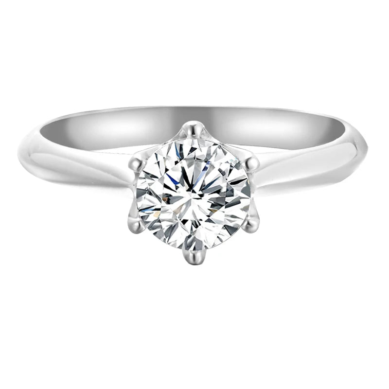 BLUEENCH GRA Certified 1-3CT Moissanite Ring VVS1 Lab Diamond Solitaire Ring for Women Engagement Promise Wedding Band Jewelry