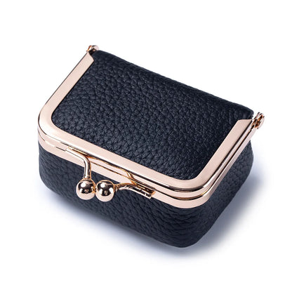 Women Wallets Small Genuine Leather Jewelry Bag Mini Headphone Bag Ring Necklace Earring Accessory Box Storage Bag Coin Purse