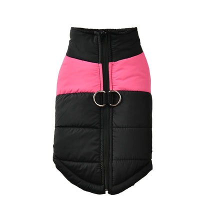Pet Dog Jacket Warm Winter Clothes For Small Large Dogs Labrador Coat Windproof Waterproof Puppy Costume Vest With D-ring Pug