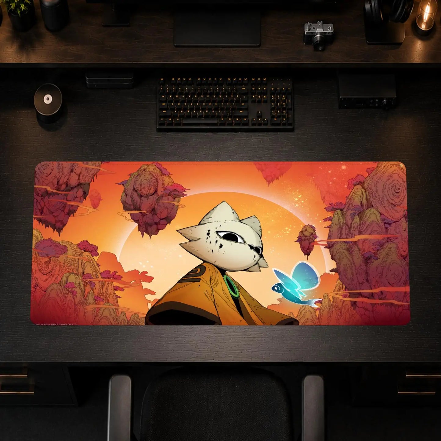 Nine Sols Mouse Pad Gaming office Non-slip Desk Mat Diy Mousepad Large Game Keyboard overlock