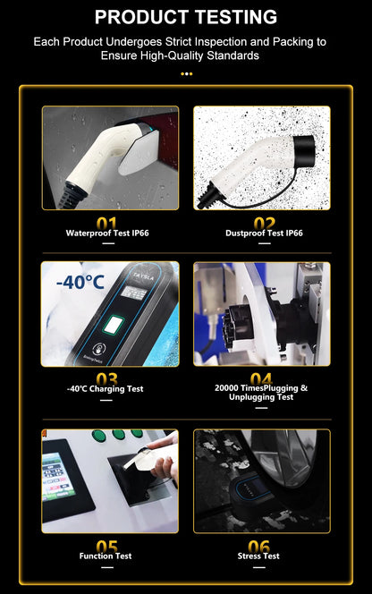 TAYSLA 3.5KW 16A Portable EV Charger NEMA 5-15 Plug TYPE1 SAE J1772 TYPE2 GB/T Electric Car Charger for BYD Geely EX2 Changan