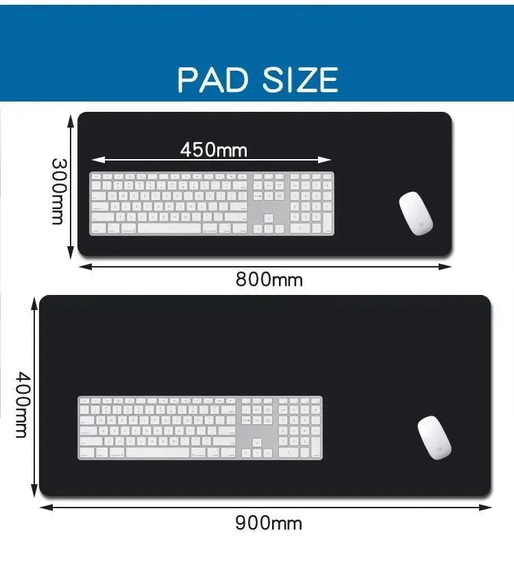 Periodic Table of Elements Mouse Pad Large Gaming Keyboard Mousepad with Stitched Edge Non-Slip Rubber Base Office PC Desk Mat