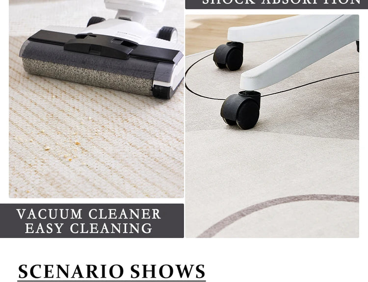 Large Area Carpet For Living Room Rug Bedside Bedroom Floor Mat Loop Pile TPR Non-Slip Waterproof Rugs 카페트 거실 대형 Alfombra Salón