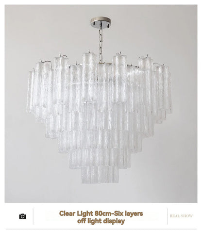 Designer Murano Ceiling Chandeliers Pink Colorful Glass LED Hanging Pendant Lights for Living Dining Room Bar Villa Art Lighting