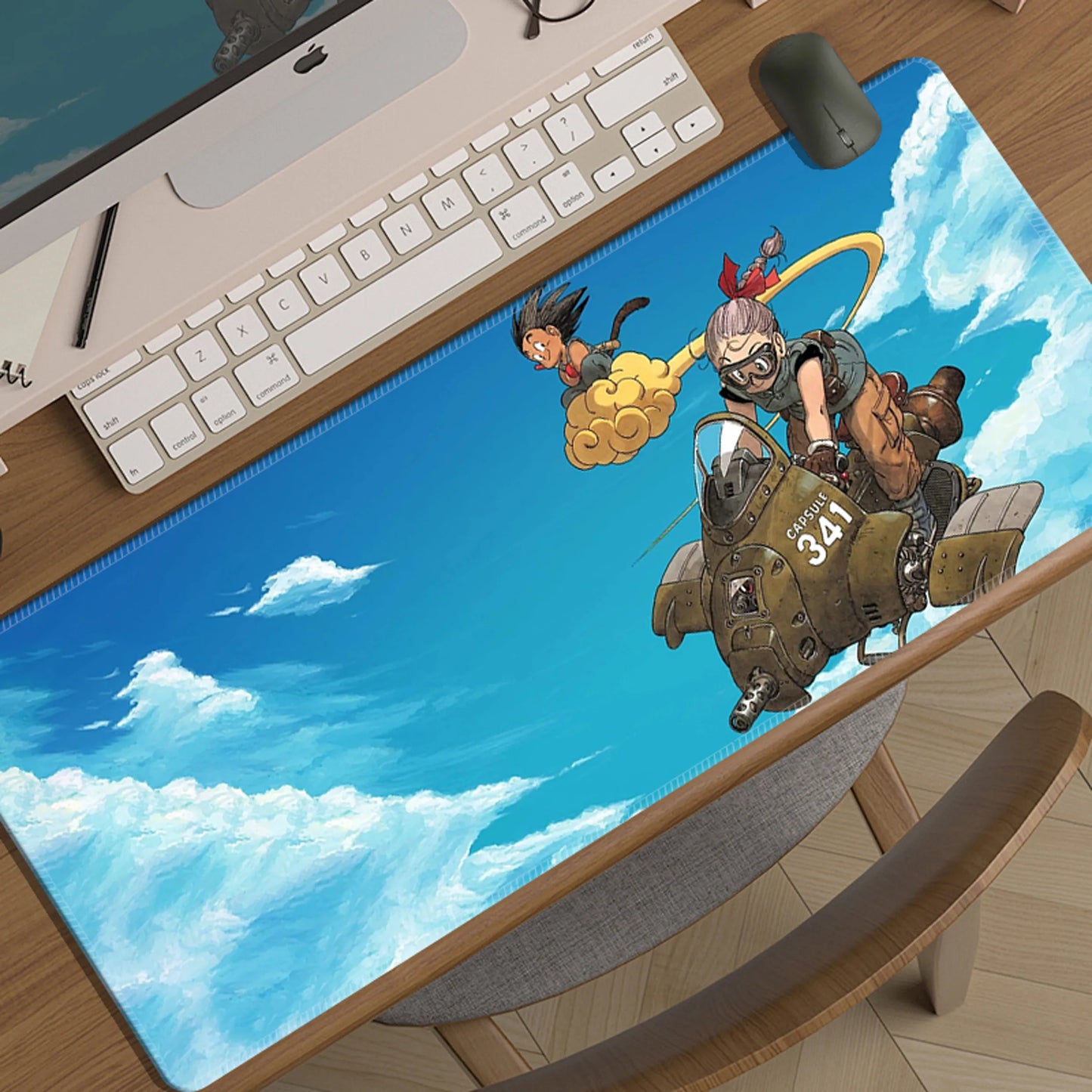 Cartoon Animation Seven Dragon Ball Mouse Pad Oversized Boy Two-dimensional E-sports Game Computer Keyboard Pad Student Desk Pad