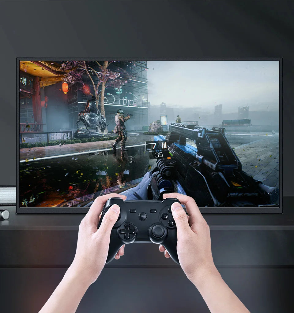 HGFRTEE Portable Monitor 18.5 Inch Computer Gaming Display 100Hz 100% sRGB FHD 1080P Screen for Laptop Holiday Gift PC PS4/PS5