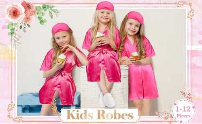 40 Pcs Girls Spa Party Supplies 10 Birthday Squad Princess Robe 10 Tote Bags 10 Headbands 10 Spa Masks for Birthday