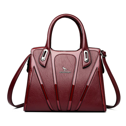 3 Layers Large Capacity Designer Women Top-Handle Bags Shoulder Crossbody Bags for Women Luxury Patent Leather Casual Tote Bag