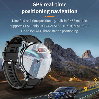 4G Network Smart Watch Google Play Maps 1.95-inch 3D SIM Card Download APP Camera GPS WIFI NFC Call Android Men Women Smartwatch
