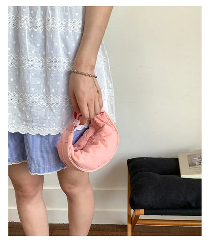 New Mini Women's Nylon Shoulder Bag Casual Sports Female Hobos Crossbody Bags Fashion Female Fanny Pack Purse Handbags