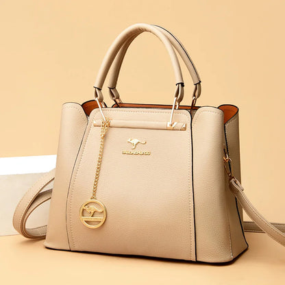 2024 Luxury Women Designer 3 Layers Shoulder Crossbody Sac Ladies Large Capacity Leather Handbags Shopper Brand Messenger Totes