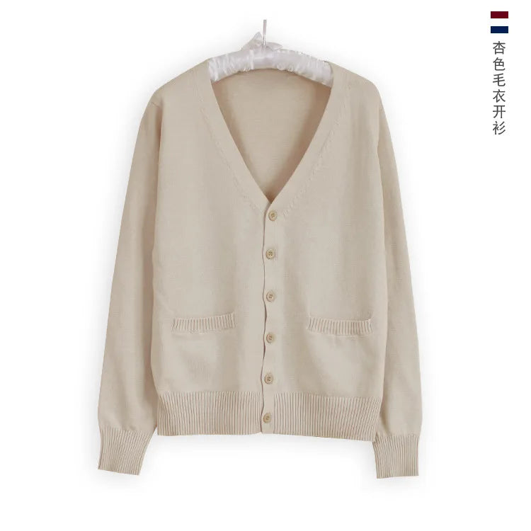 Japanese JK Uniform Cardigan Class Uniform British Student School Uniform Knitted Sweater