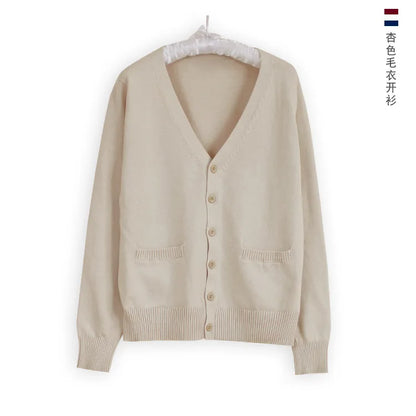 Japanese JK Uniform Cardigan Class Uniform British Student School Uniform Knitted Sweater